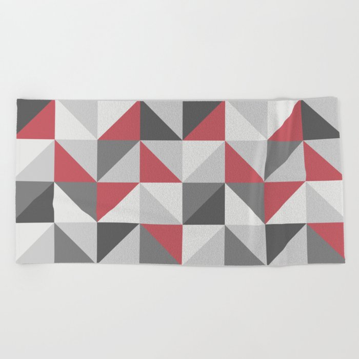 red and gray towels