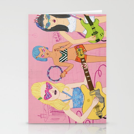 Rock Band Stationery Cards