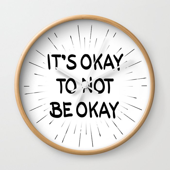 It's Okay to Not Be Okay Wall Clock