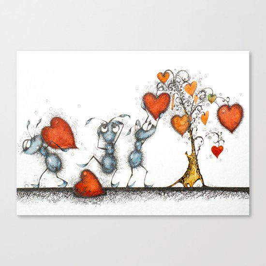 Slaves of love Canvas Print