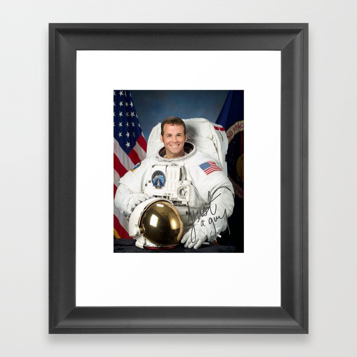Just a guy in space Framed Art Print