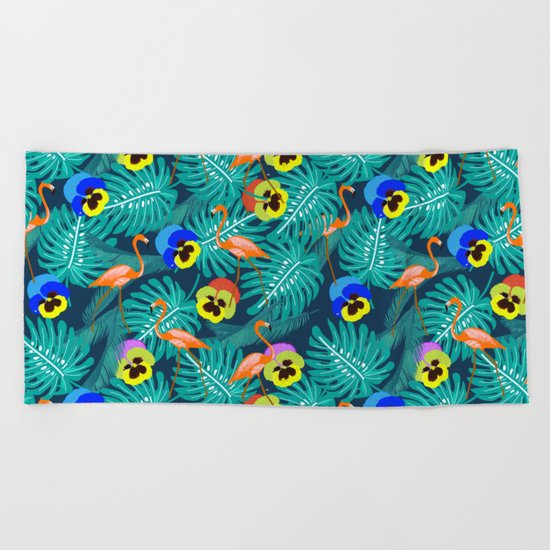 Summer tropical I Beach Towel