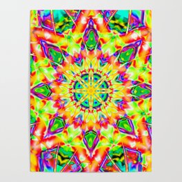 Abstract Flower AA YY B Poster