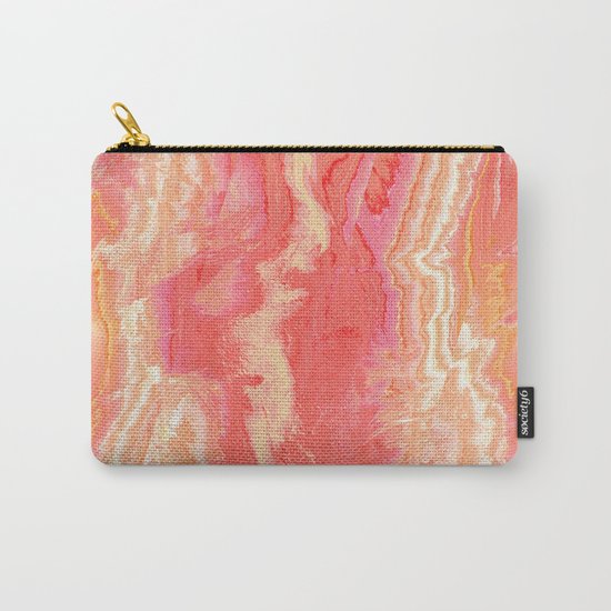 Texture pink and orange Carry-All Pouch