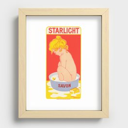 Starlight Savon - Retro Advertising Blond Child - Henri Meunier  Recessed Framed Print