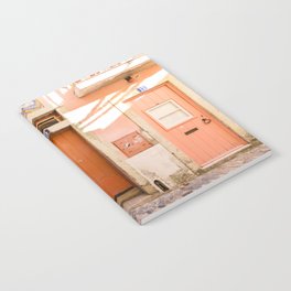 Lisbon Ombre Orange and Coral Doors - Portugal Travel Photography Notebook