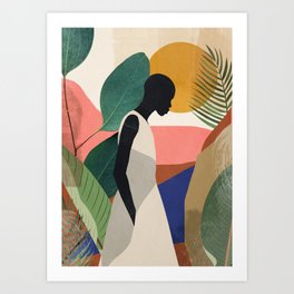 Tropical Girl Art Print