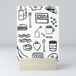 Italian breakfast Abstract Mini Art Print