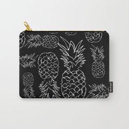 single line pineapple (white) Carry-All Pouch