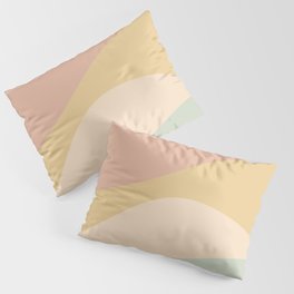 Abstract Color Waves - Neutral Pastel Pillow Sham