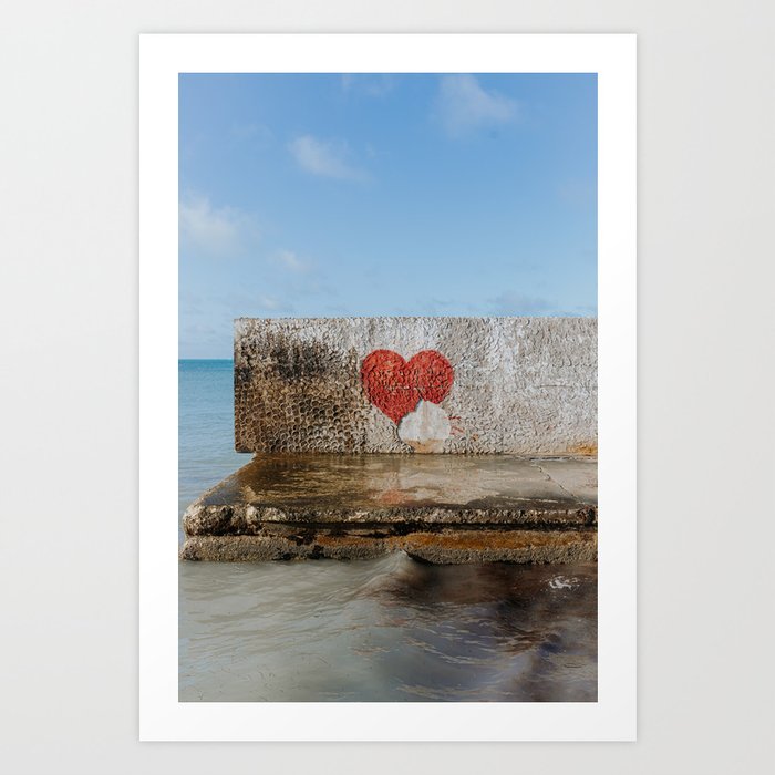 Key West Heart Art Print