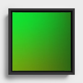 16 Green Gradient Background 220713 Valourine Digital Design Framed Canvas