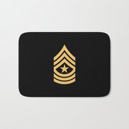 Sergeant Major (Gold) Bath Mat | Army, Enforcement, Graphicdesign, Us, Swat, E9, Major, Military, Nco, Police 