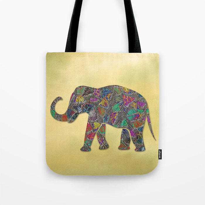 Animal Mosaic - The Elephant Tote Bag