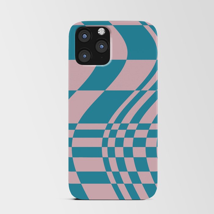 Abstraction_OCEAN_BLUE_WAVE_ILLUSION_PATTERN_LOVE_POP_ART_0617A iPhone Card Case