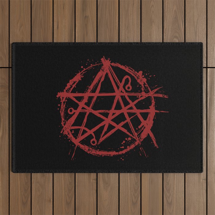 Necronomicon symbol - Lovecraft star sigil Outdoor Rug