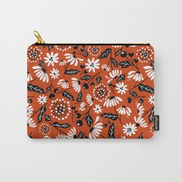 Red Orange Daisy Carry-All Pouch
