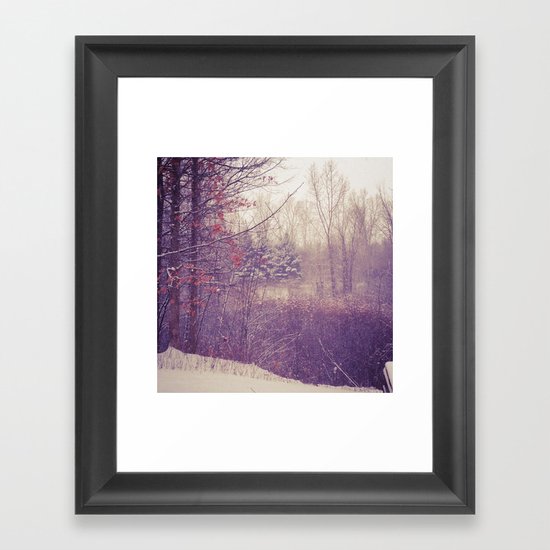 Detroit Winter Framed Art Print