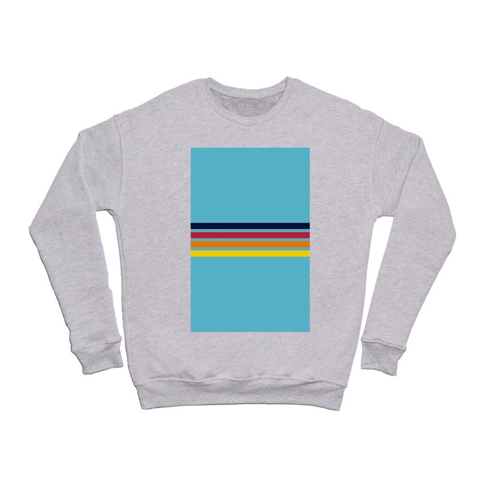 Classic Multicolor Retro Stripes Crewneck Sweatshirt