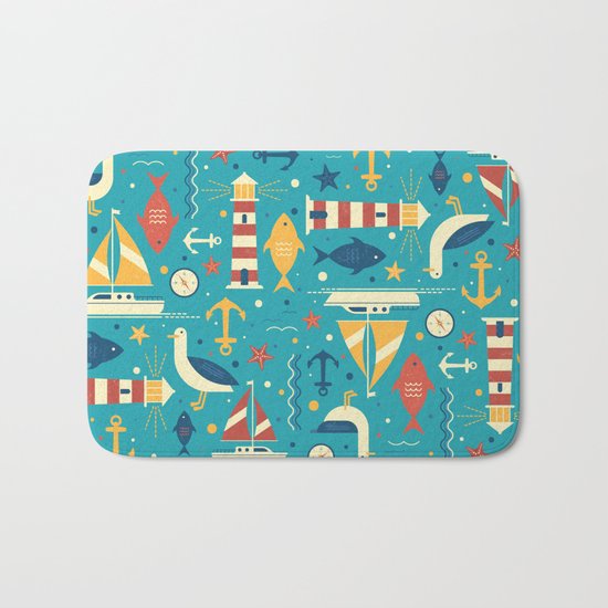All At Sea Bath Mat