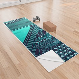 Circuit board Yoga Towel