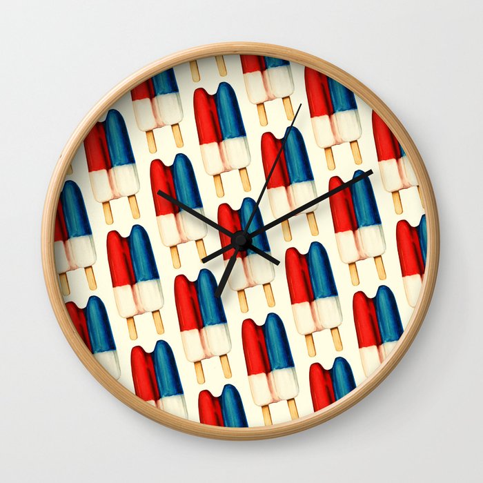 Popsicle Pattern - Double Wall Clock