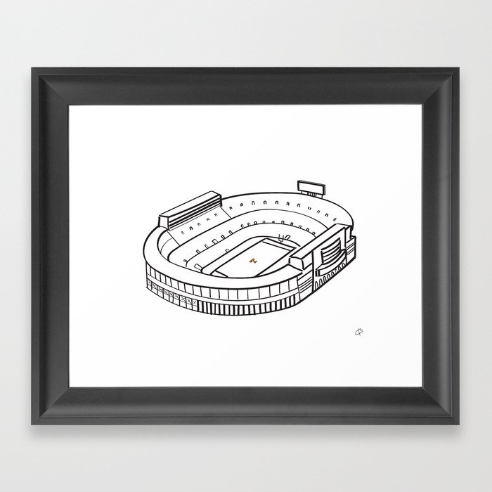 Neyland Stadium Framed Art Print By Brownrose Society6 Neyland Stadium Framed Art Print