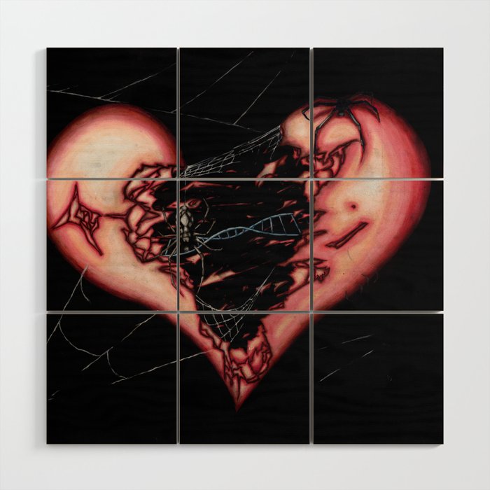 Mending A Broken Heart Wood Wall Art