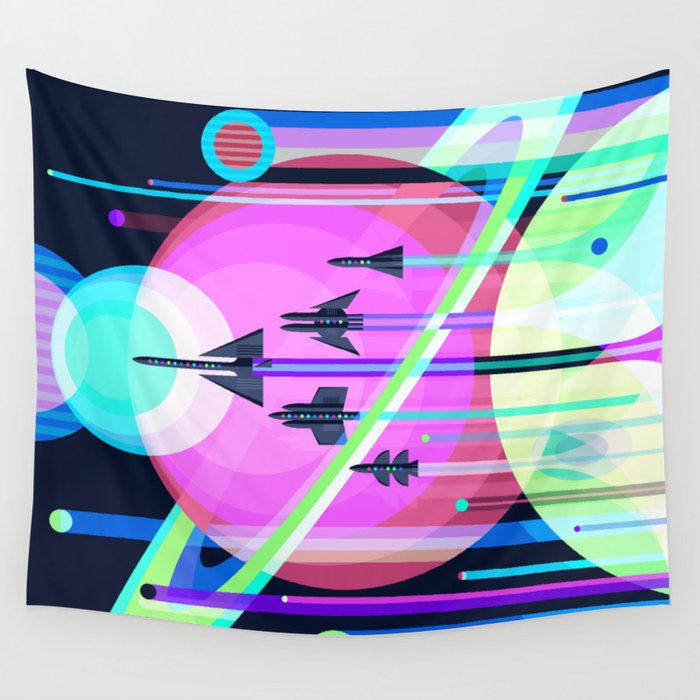 The Grand Tour : Vintage Space Poster Cool Wall Tapestry