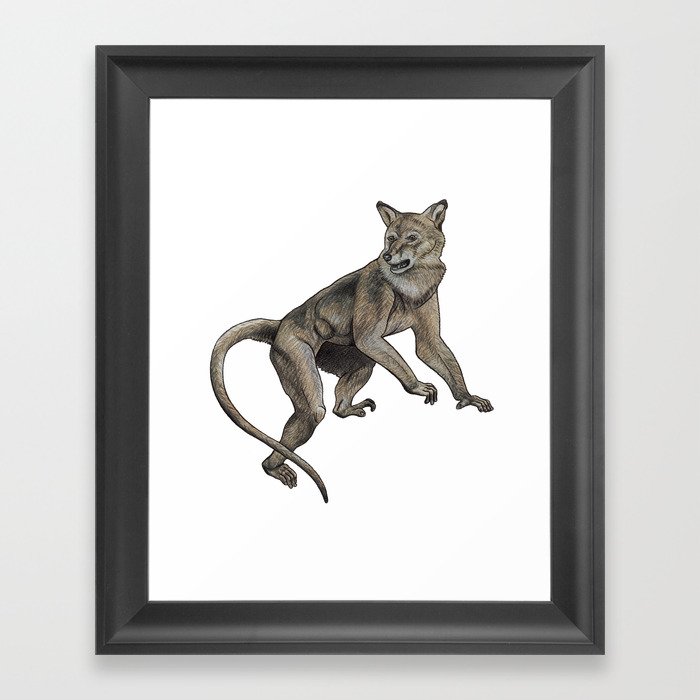 Wolf Monkey Framed Art Print