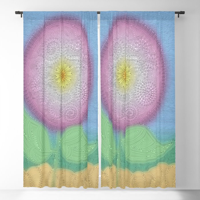 Bellis Daisium Dilly-Dally Blackout Curtain