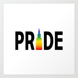 Cleveland LGBTQ Pride Terminal Tower Art Print