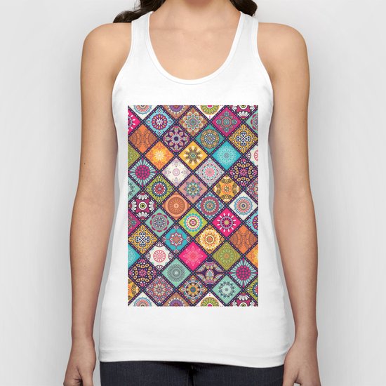 Pattern motif Unisex Tank Top