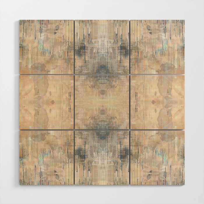 Glitch Vintage Rug Abstract Wood Wall Art By Artaddiction45 Society6