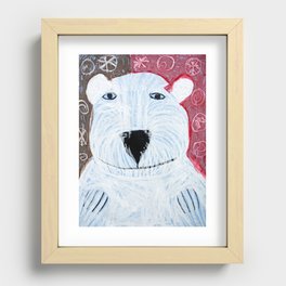 Polar Bear Recessed Framed Print