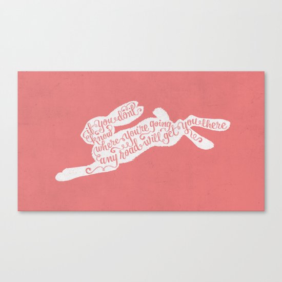 Alice in wonderland - pink Canvas Print