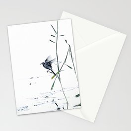 Little Bird (Wagtail - Eurasian Songbird) by The Reeds #decor #society6 #buyart Stationery Card