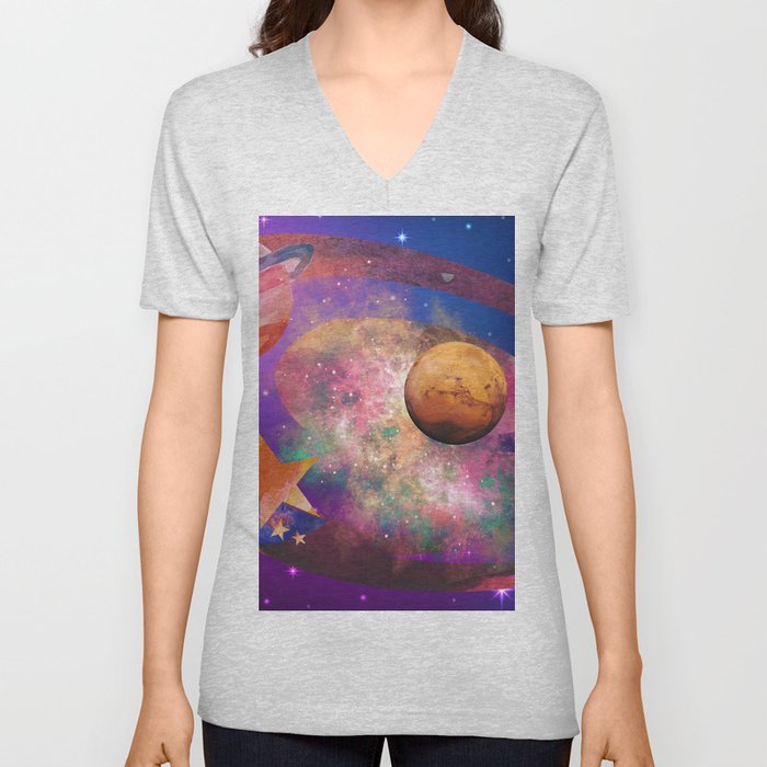 Space V Neck T Shirt