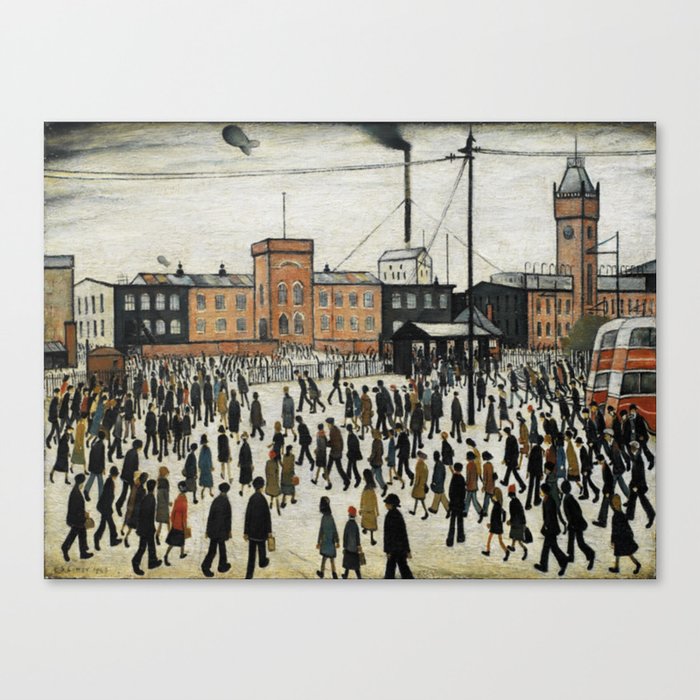 Going To Work L.S Lowry Canvas Print