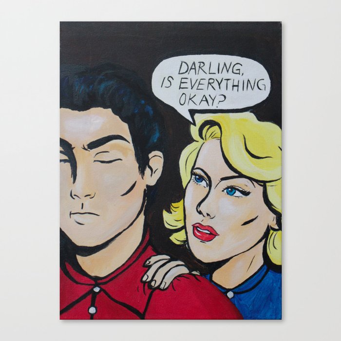 Darling, is everything okay? Canvas Print