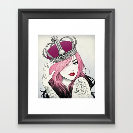 Save The Queen Framed Art Print