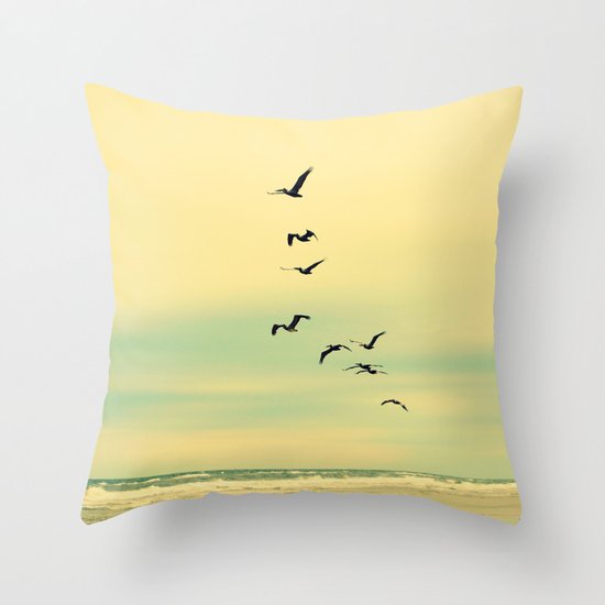 Across the Endless Sea Throw Pillow