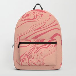 Pink Abstract Paint Drop Backpack