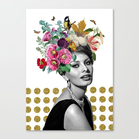 SOPHIA LOREN Canvas Print