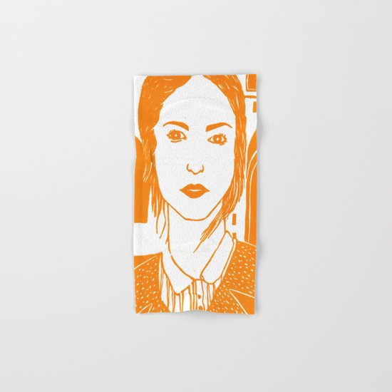 WUTHERING HEIGHTS - LINO (ORANGE VERSION) Hand & Bath Towel