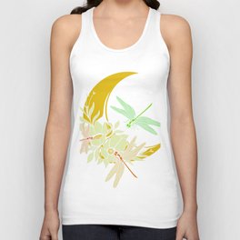 Dragonfly Moon Flower Insects Bugs Unisex Tank Top