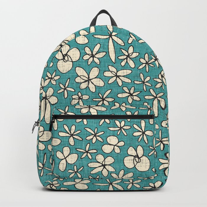 garland flowers blue Backpack