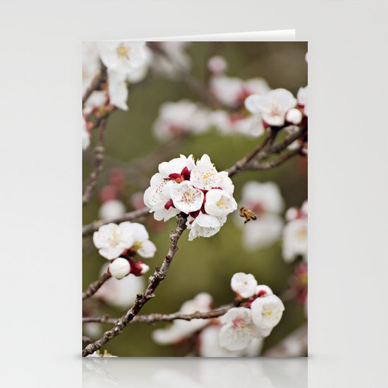 Drawn to the Scent of Spring Stationery Cards