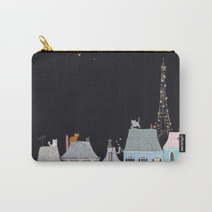 Cats in Paris Carry-All Pouch