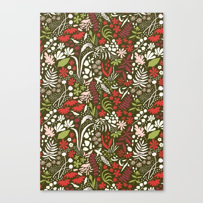 holiday floral Canvas Print